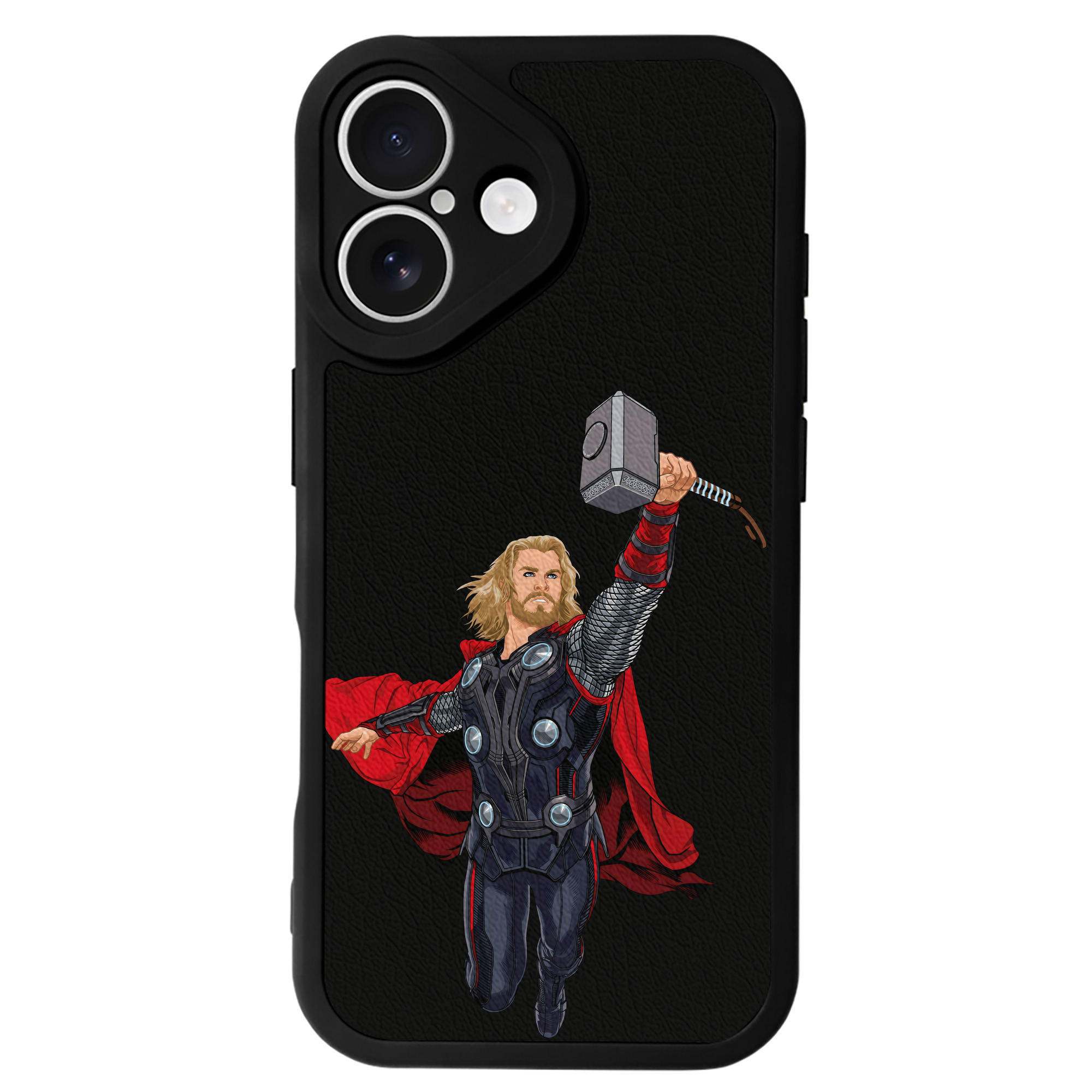 （画像用） アベンジャーズ The Avengers 【iPhone 16シリーズ対応】シリコンスマホケース（レザー調） 材質：シリコン